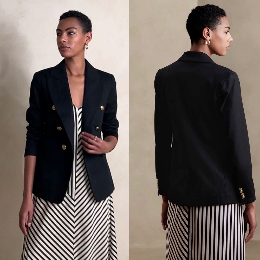 BR Icon Blazer Black Cotton Careerwear 4P